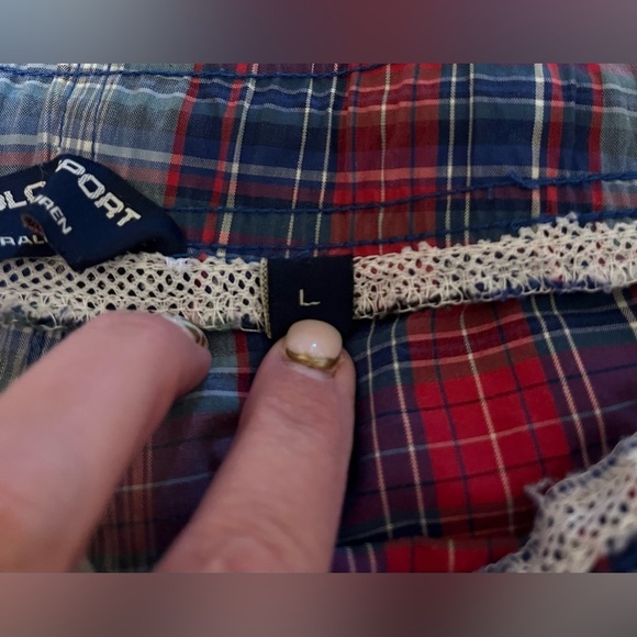 Polo Sport Ralph Lauren Swim Shorts Trunks Men’s Large Plaid Blue Mul… - Picture 6 of 9